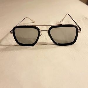 Tony Stark replica silver sunglasses